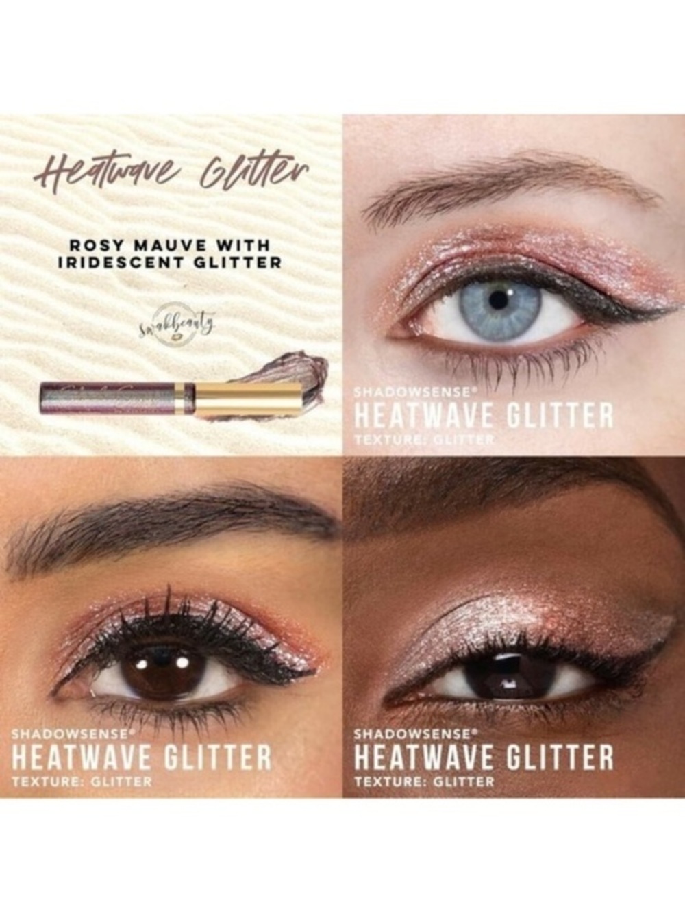 NWT. SENEGENCE ShadowSense Heatwave Glitter Eyeshadow
